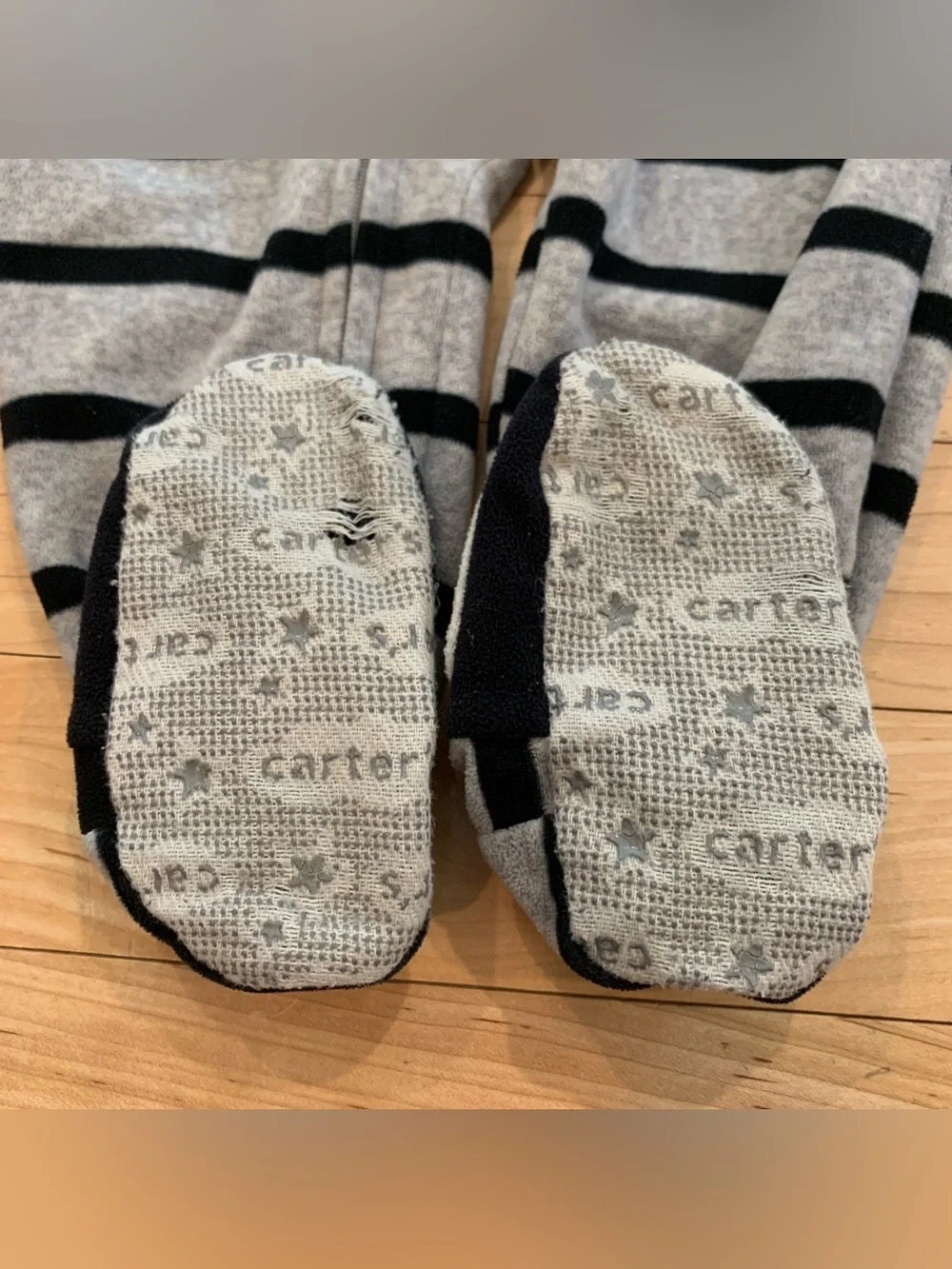 Carter's Baby Boy Size 12 Months Fleece Footed Pajamas Set of 2